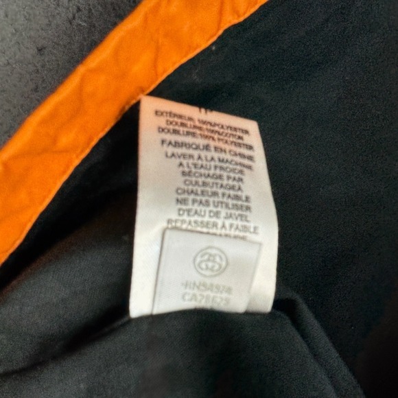 Stussy Jacket Mens Extra Small Orange Full Snap Coach‎ Windbreaker Streetwear - Picture 10 of 14